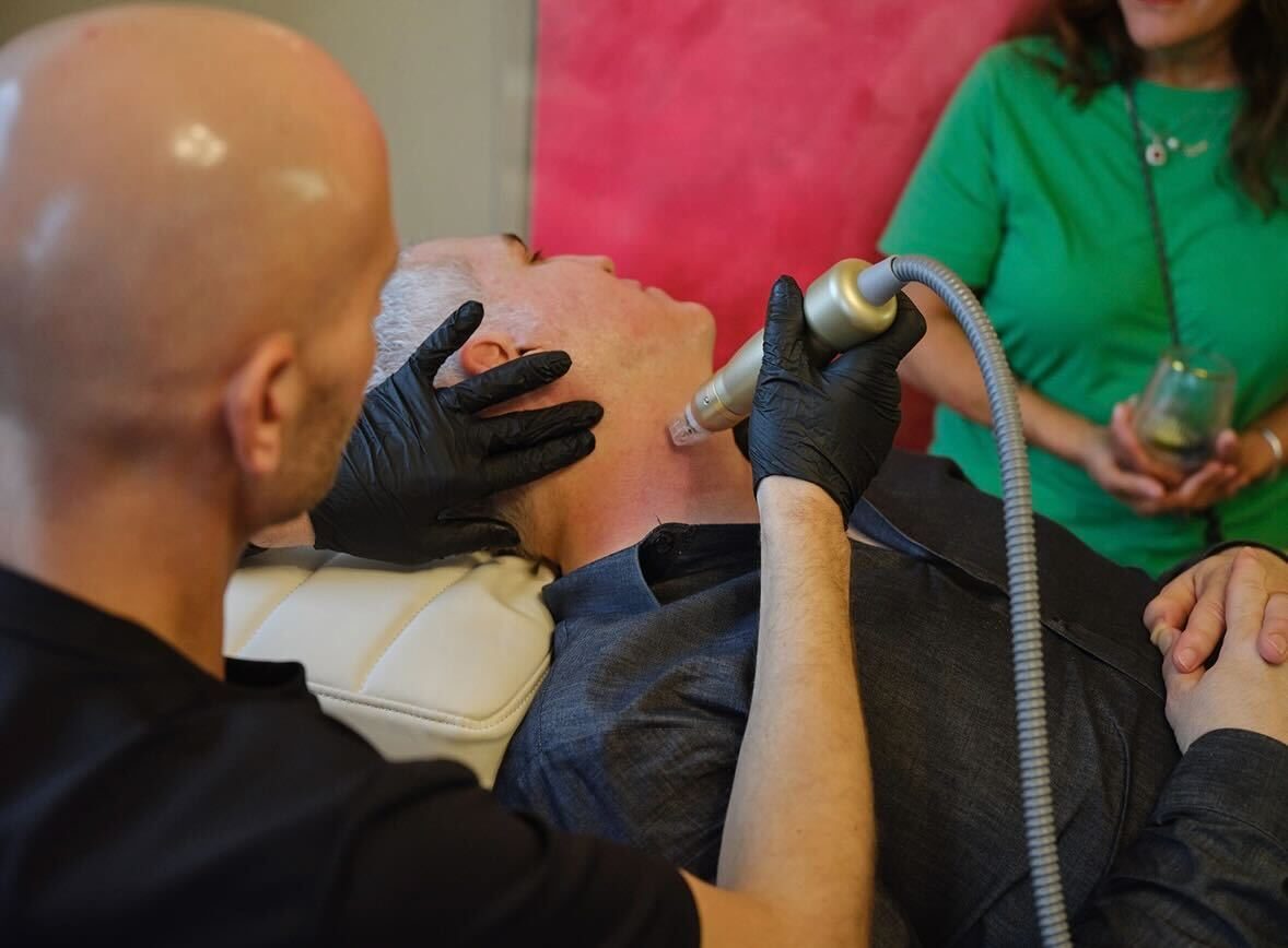 Sylfirm X facial treatment being performed at Zen Regenerative Wellness